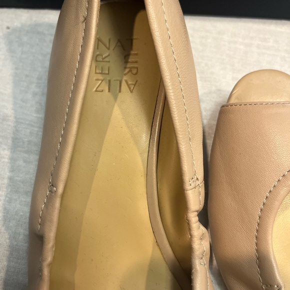 Naturalizer Cream Peep-Toe Wedges - Picture 7 of 9